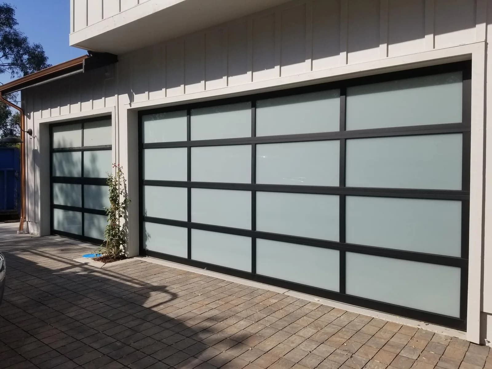 Completed residential garage door project